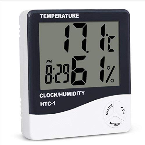 Digital Thermometer & Hygrometer with Alarm Clock