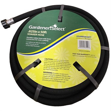 Gardener Select Soaker Hose - 5/8in x 50ft
