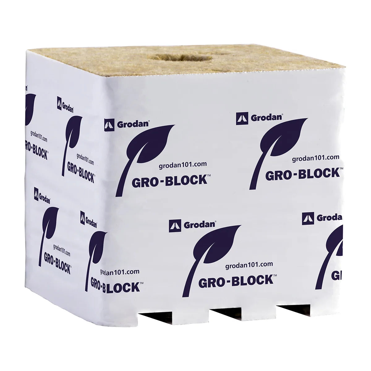 Grodan Gro-Block Improved Hugo – 6” x 6” x 6” Rockwool Growing Block