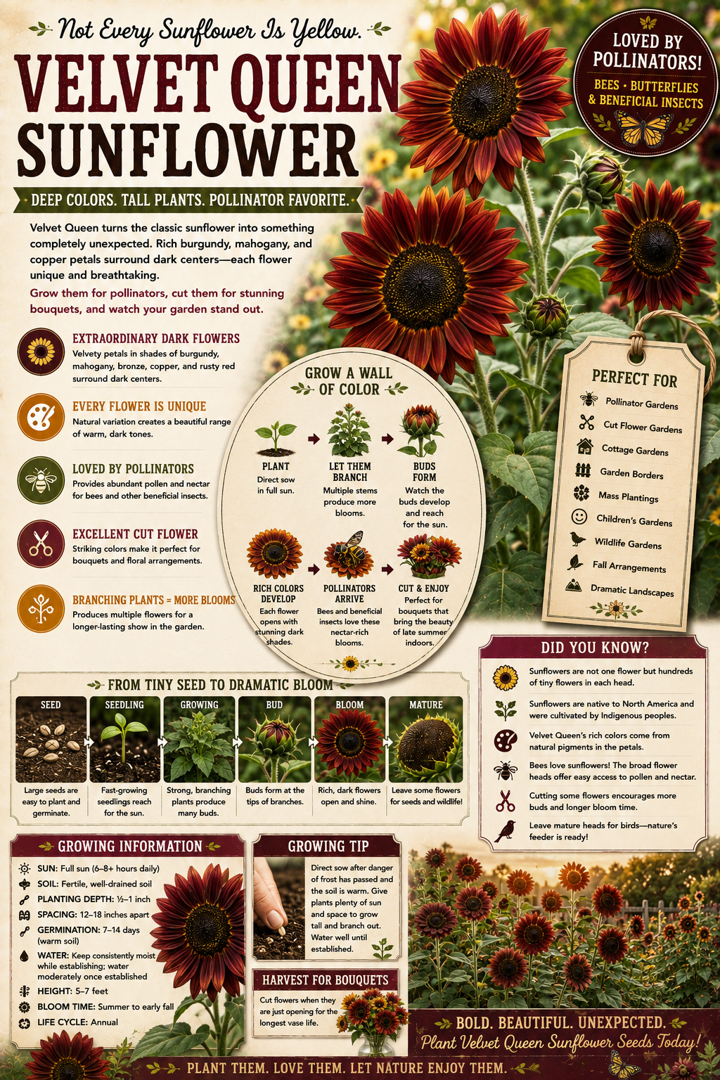 Velvet Queen Sunflower