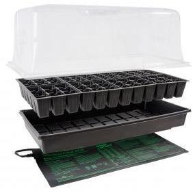 Jump Start Hot House w/Heat Mat, Tray, 72-Cell Insert, 7.5" dome