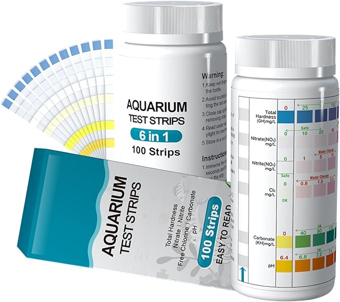 - Aquarium 6 in 1 Test Strips - 100 Strips - Gardin Warehouse