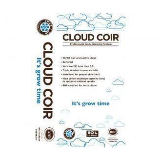 Soil, Media & Amendments - Char Coir CLOUD CLOIR 50/50 perlite/coco, RHP, 50 L - 868812000010- Gardin Warehouse