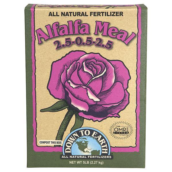 Nutrients, Additives & Solutions - Down To Earth Alfalfa Meal, 5lb - 714360078509- Gardin Warehouse
