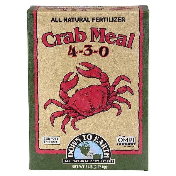 Nutrients, Additives & Solutions - Down To Earth Crab Meal, 5lb - 714360078448- Gardin Warehouse