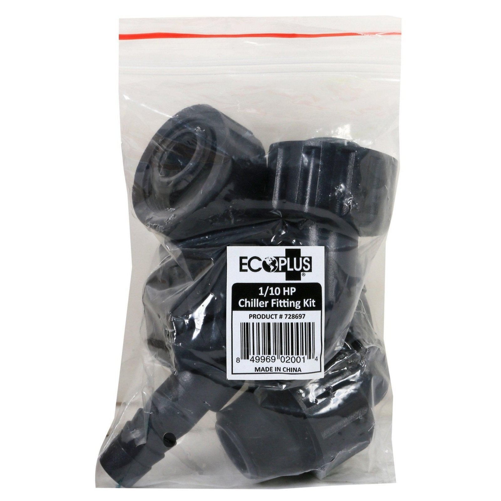 Hydroponics - ECOPLUS - Chiller Fitting Kit - 1/10 HP - 849969020014- Gardin Warehouse