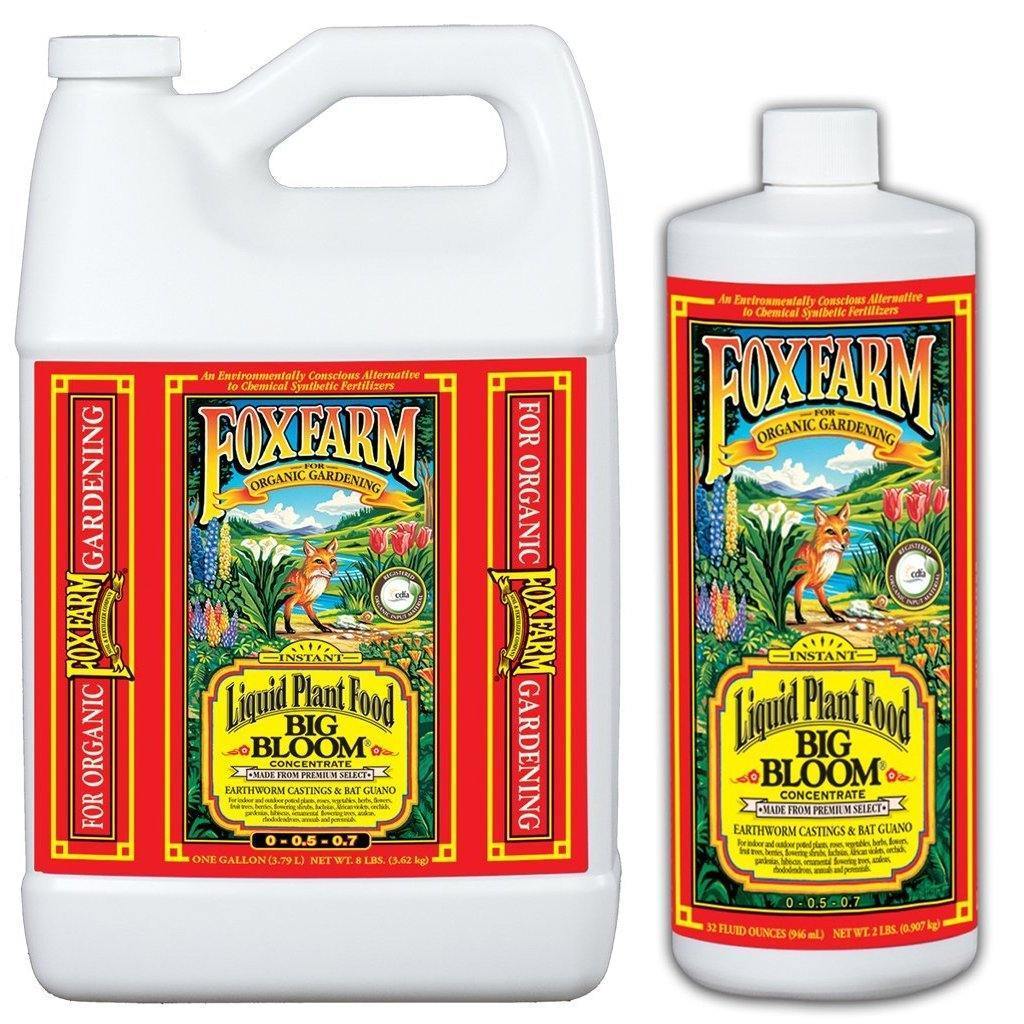 fox farm plant fertilizer FoxFarm Big Bloom Liquid Concentrate (1 QT)