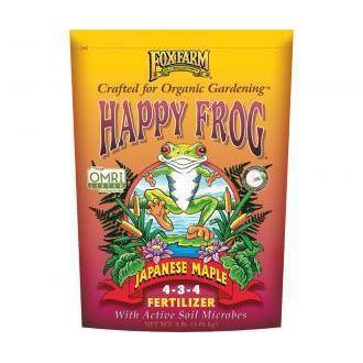 Nutrients, Additives & Solutions - FoxFarm Happy Frog Japanese Maple Fertilizer, 4lb - 752289500411- Gardin Warehouse