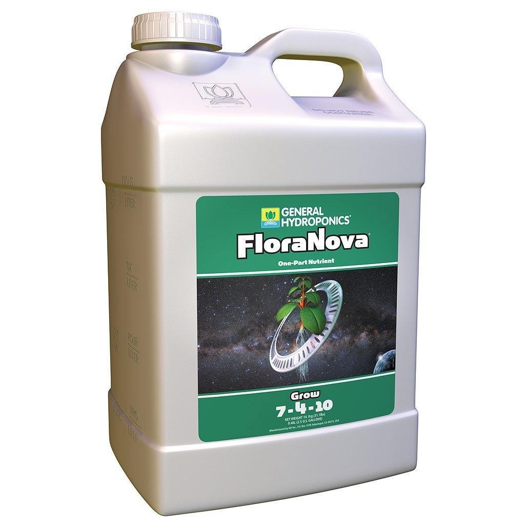Nutrients, Additives & Solutions - General Hydroponics FloraNova Grow - 793094016261- Gardin Warehouse