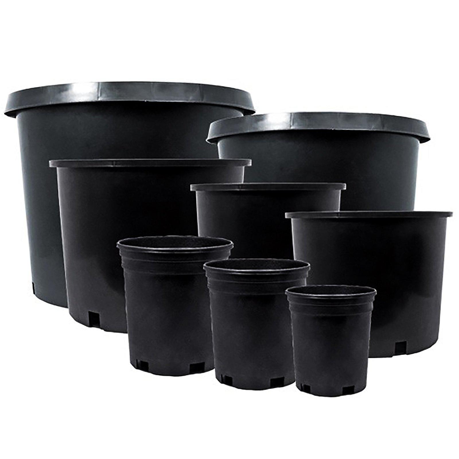 Gro Pro Black Plastic Bucket 5 Gallon - Gardin Warehouse