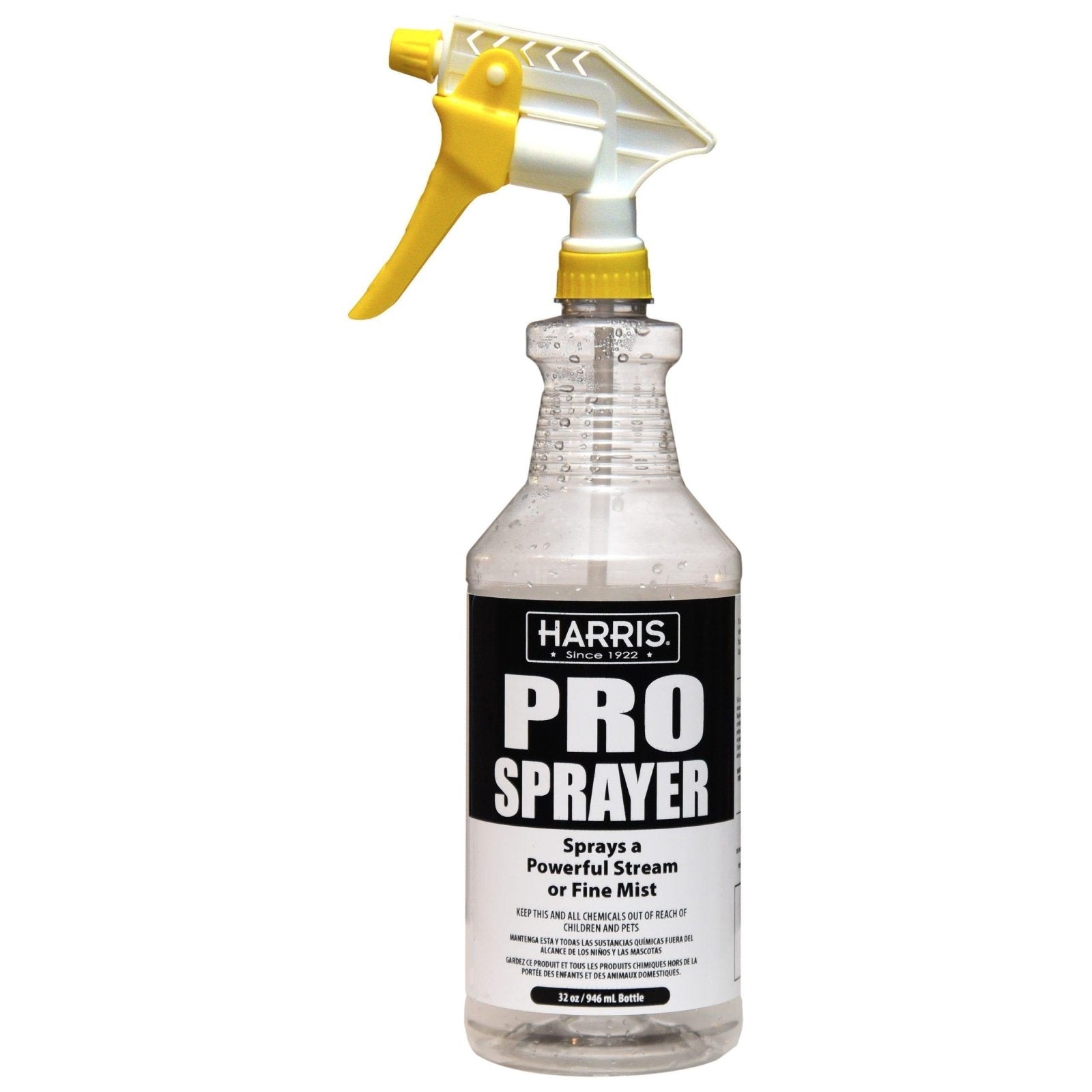 Harris Professional Spray Bottle 32 oz, All Purpose Trigger Sprayer with  Adjustable Nozzle and Measurements