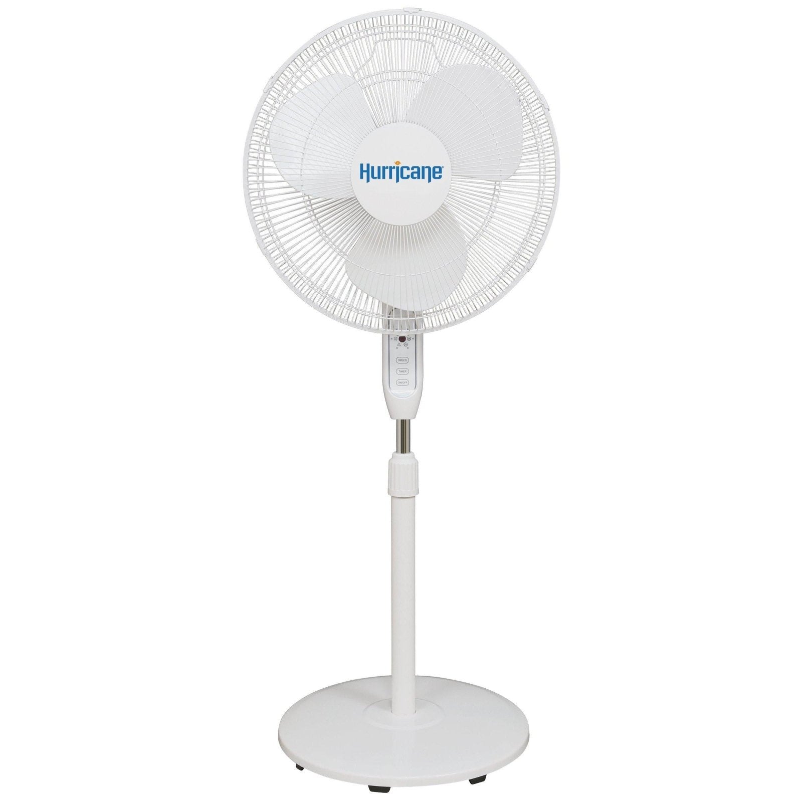 Climate - Hurricane Supreme Oscillating Stand Fan w/ Remote - 16 in - White - Gardin Warehouse