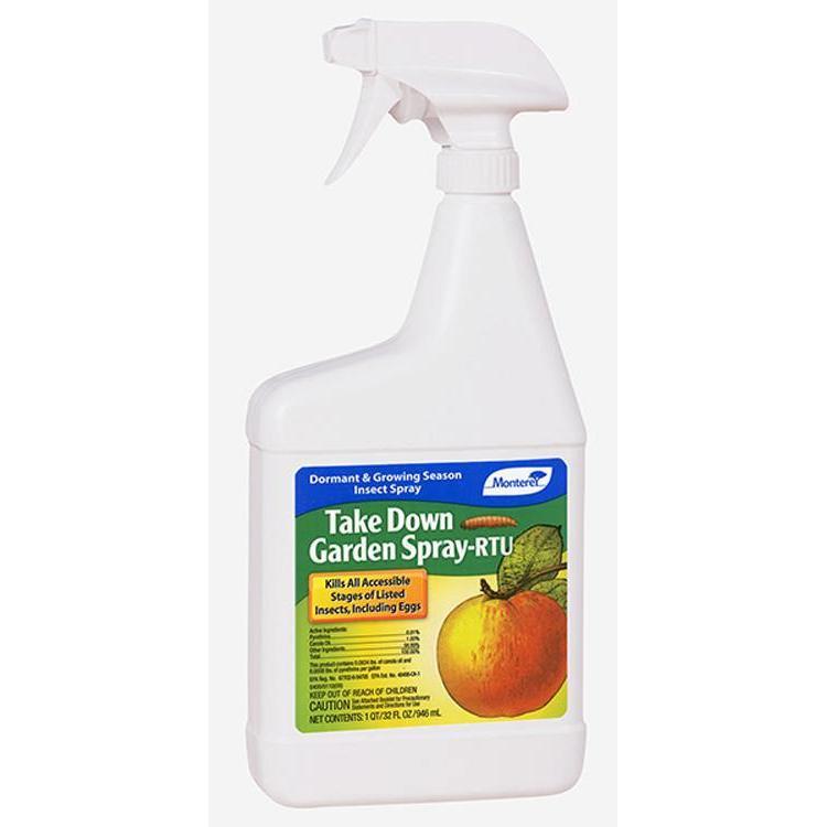 non-toxic bug spray for vegetable garden Monterey Take Down Garden Spray 32 oz RTU