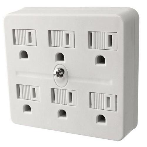 Accessories - Power All - 6 Outlet Grounded Adapter - 125 Volt - 847127004890- Gardin Warehouse