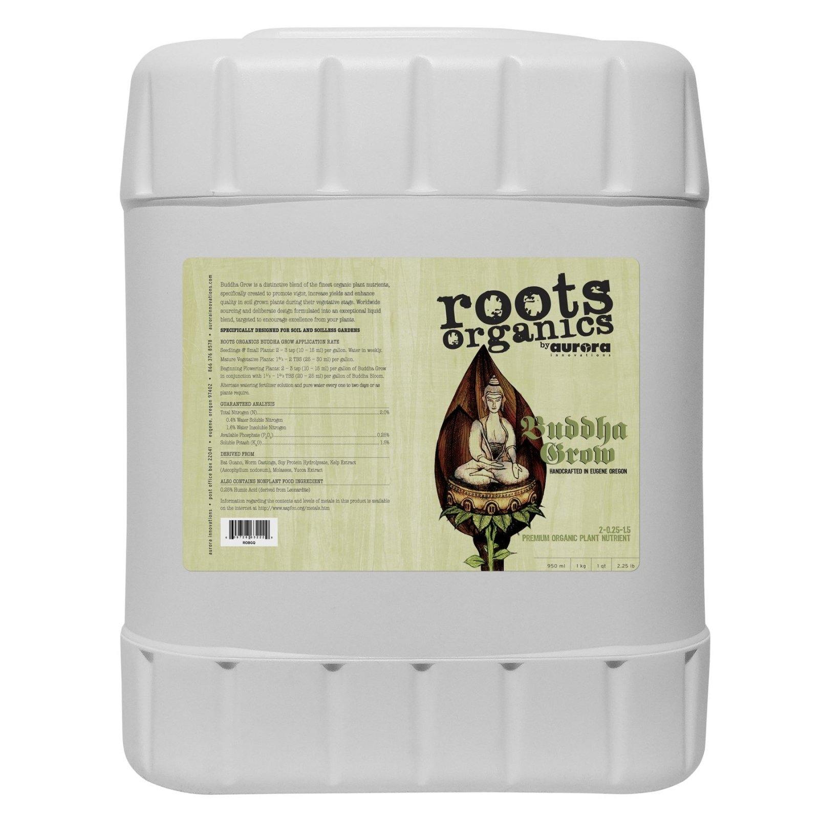 Nutrients, Additives & Solutions - Roots Organics Buddha Grow - 609728632236- Gardin Warehouse