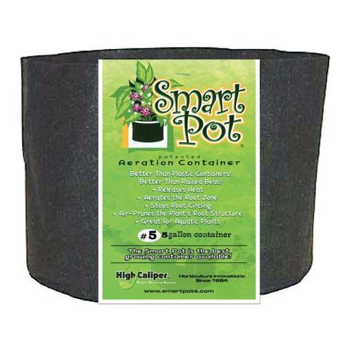 Containers - Smart Pot Black 5 Gallon - 674344100056- Gardin Warehouse