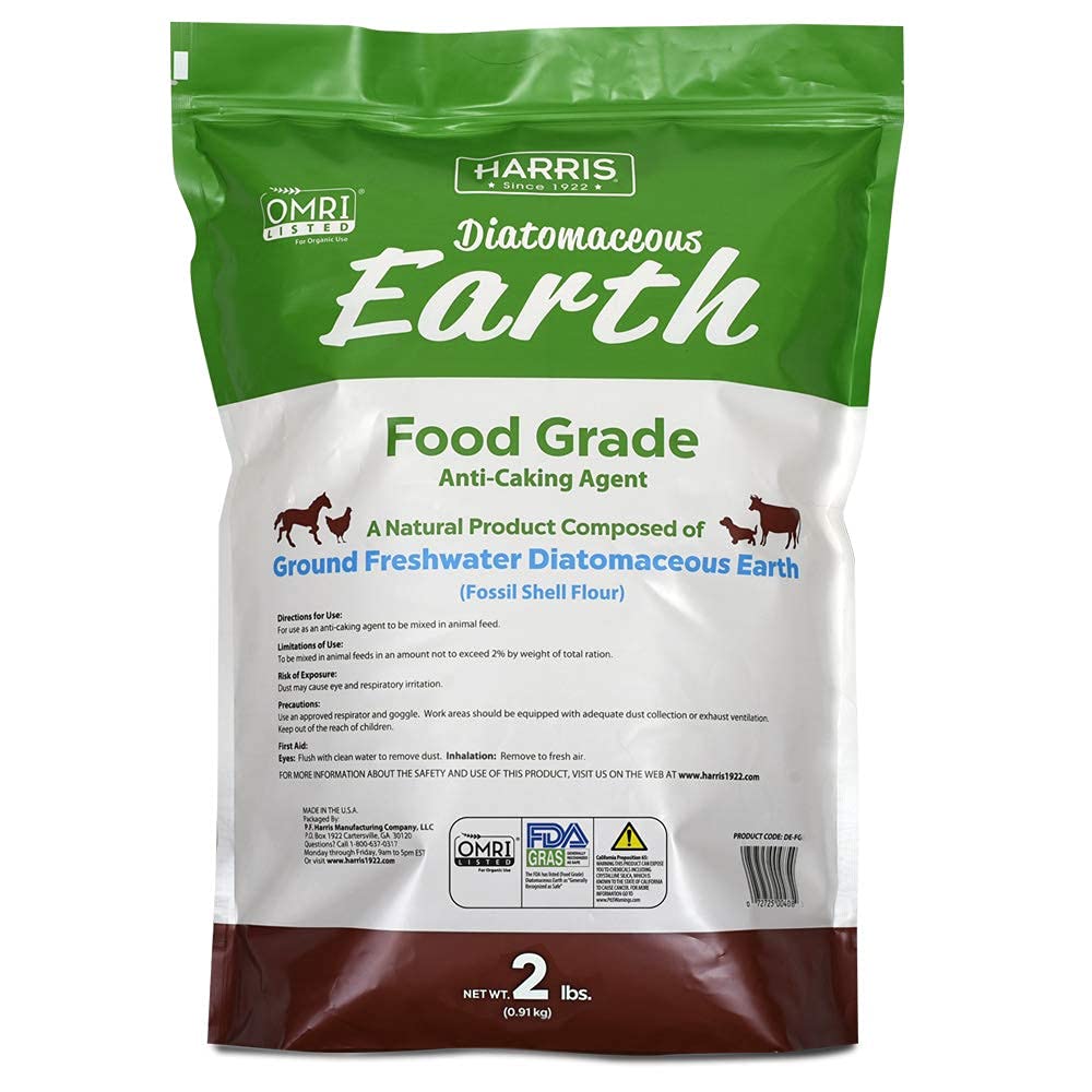 Harris Food Grade Diatomaceous Earth, Includes Duster, 2lb