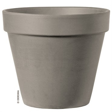 Deroma Terra Cotta Clay Pots - Red & Graphite Grey
