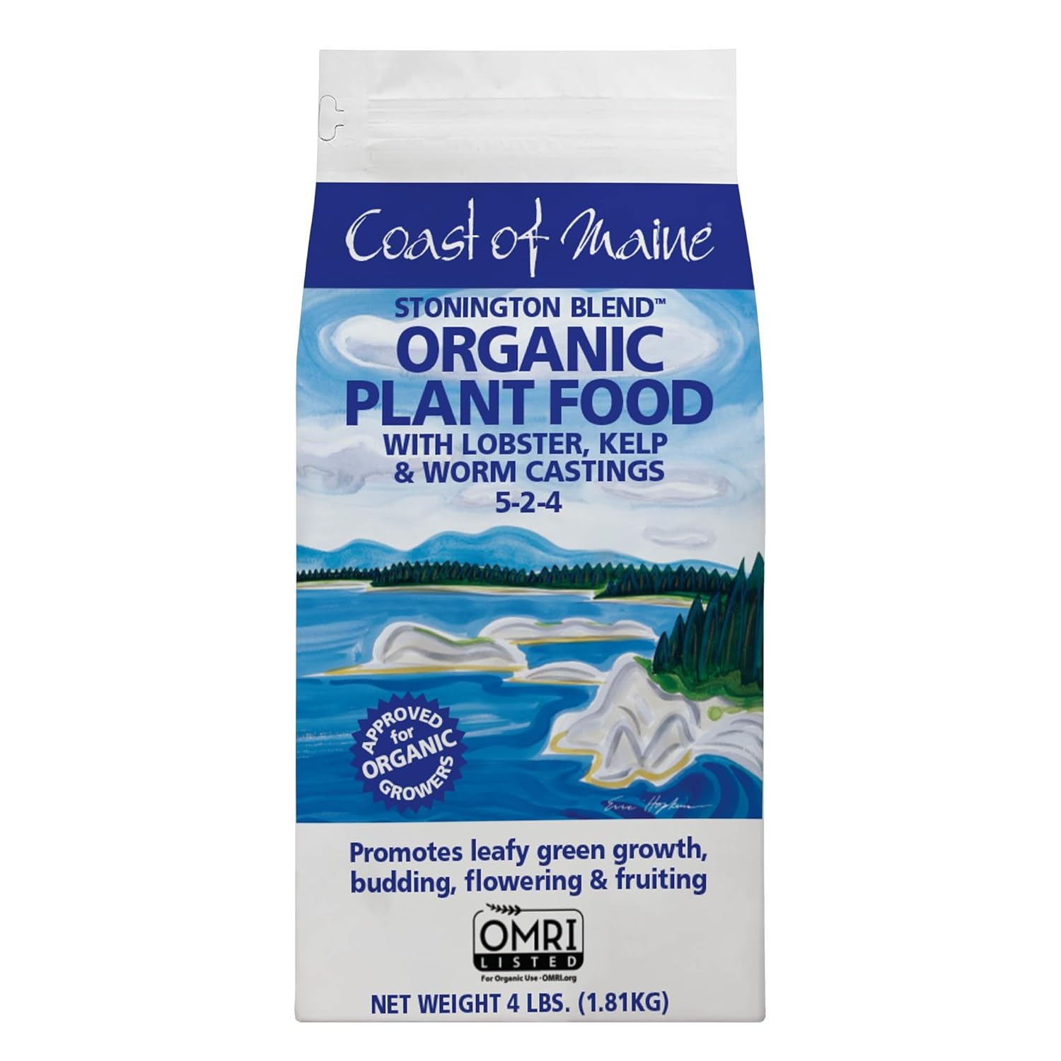 Coast of Maine Stonington Blend, Lobster, Kelp & Worm Castings, 4lbs