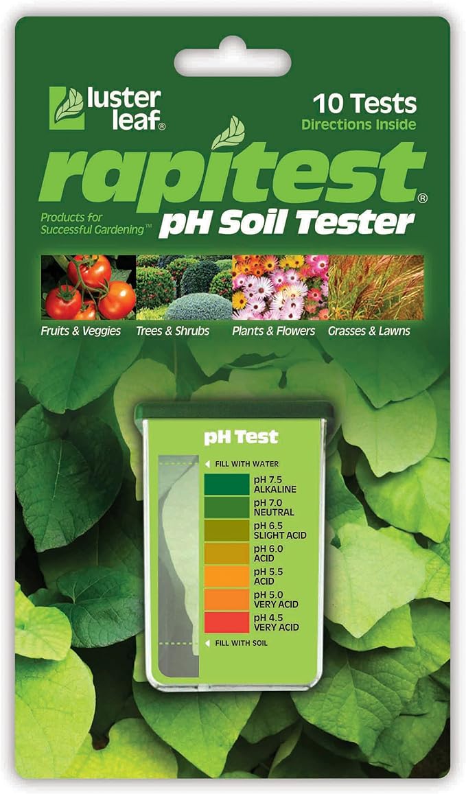 Luster Leaf Rapitest Soil pH tester, 10 Tests