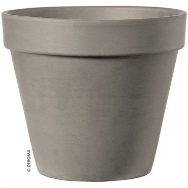 Deroma Terra Cotta Clay Pots - Red & Graphite Grey