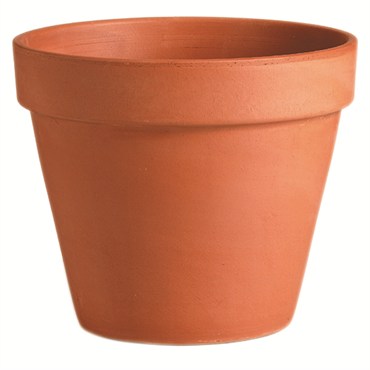 Deroma Terra Cotta Clay Pots - Red & Graphite Grey