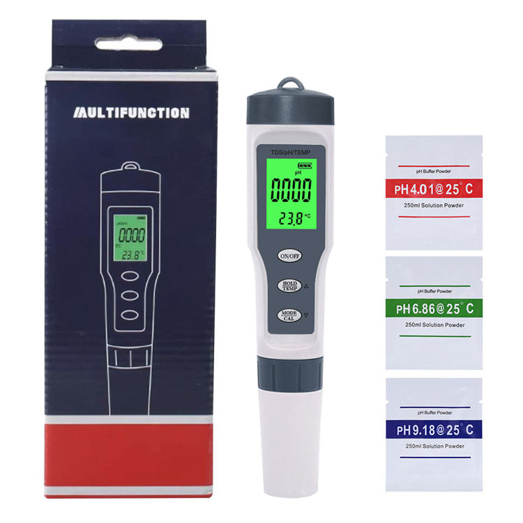 3 in 1 Digital pH, TDS, & Temperature Water Quality Monitor Pen
