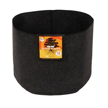 Gro Pro Essential Round Fabric Pot, Black