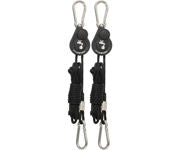 Hydrofarm Light Riser Hanging System w/Push Button Release, 1/8", 2 Pack