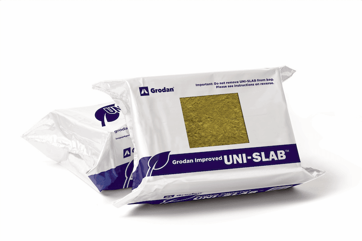 Grodan Improved UNI-SLAB Rockwool Grow Slab – 9.5” x 8” x 4”