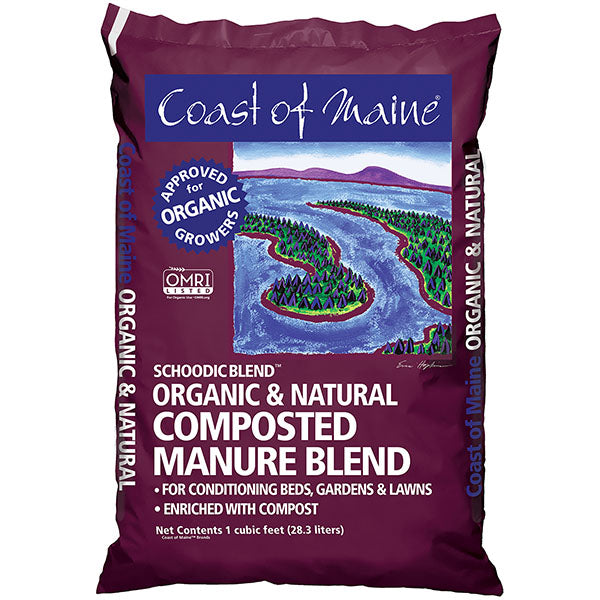 Coast of Maine Schoodic Blend Organic & Natural Composted Cow Manure Blend, 1 cuft