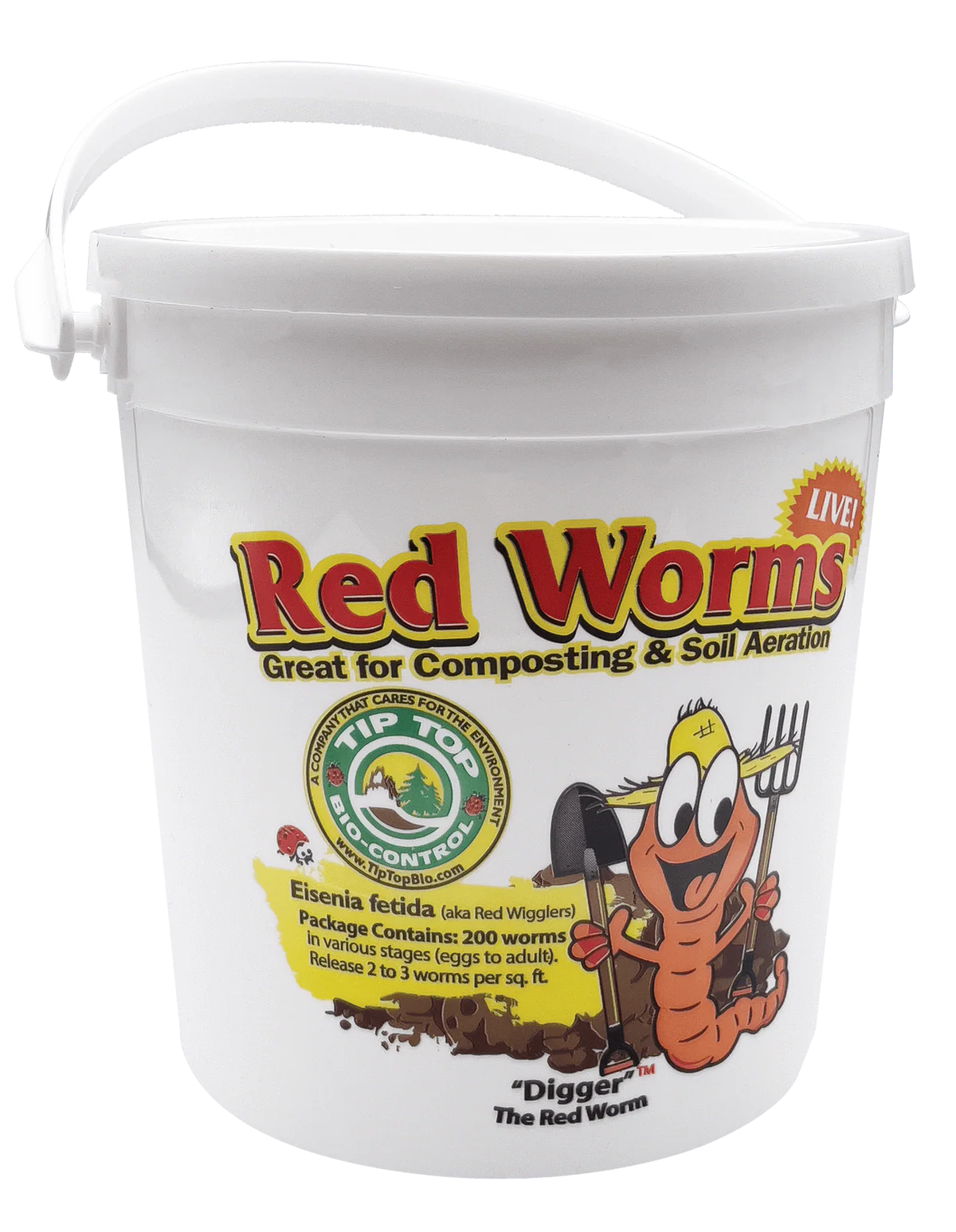 Composting Worms, 200 Red Wigglers