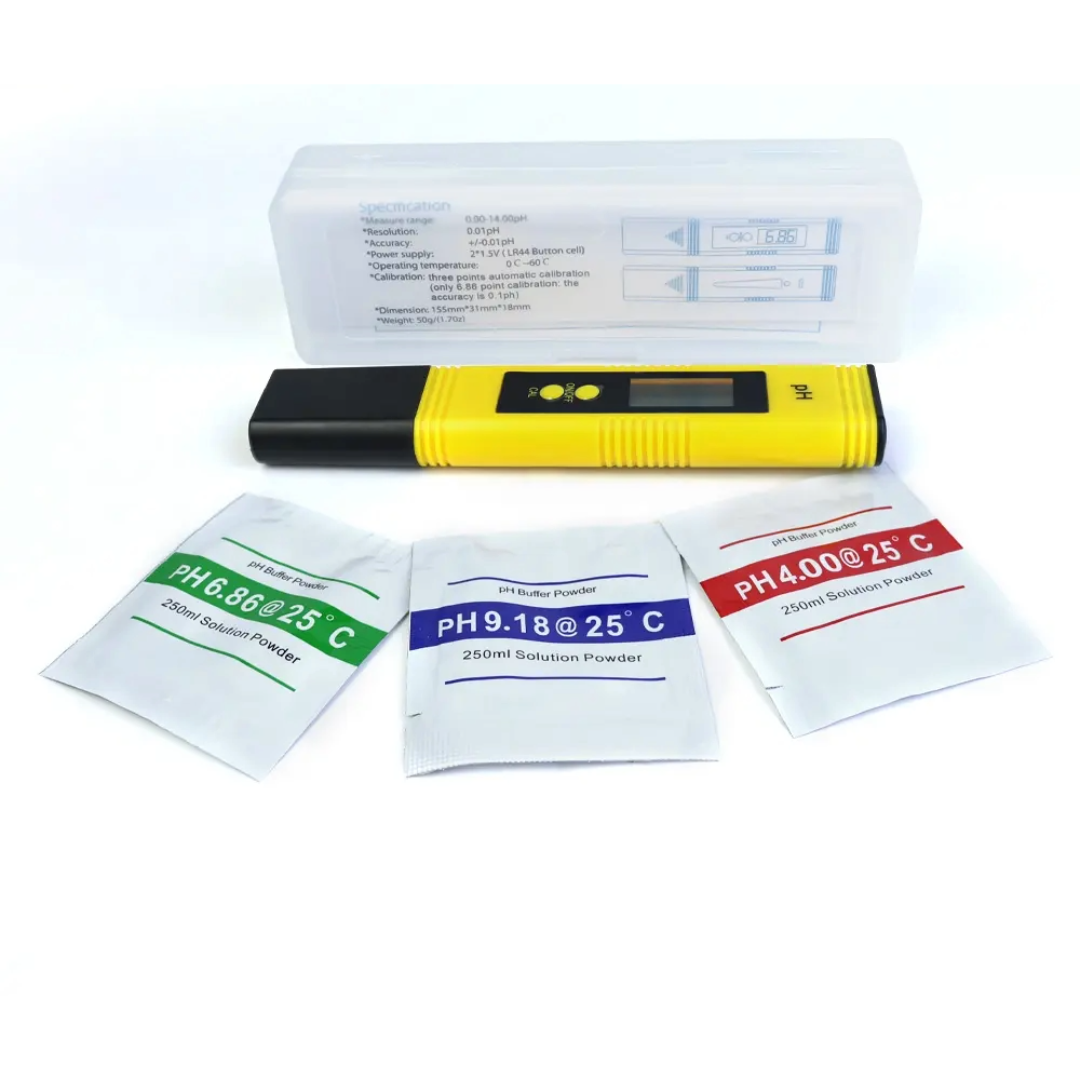 Digital pH Meter with Automatic Calibration