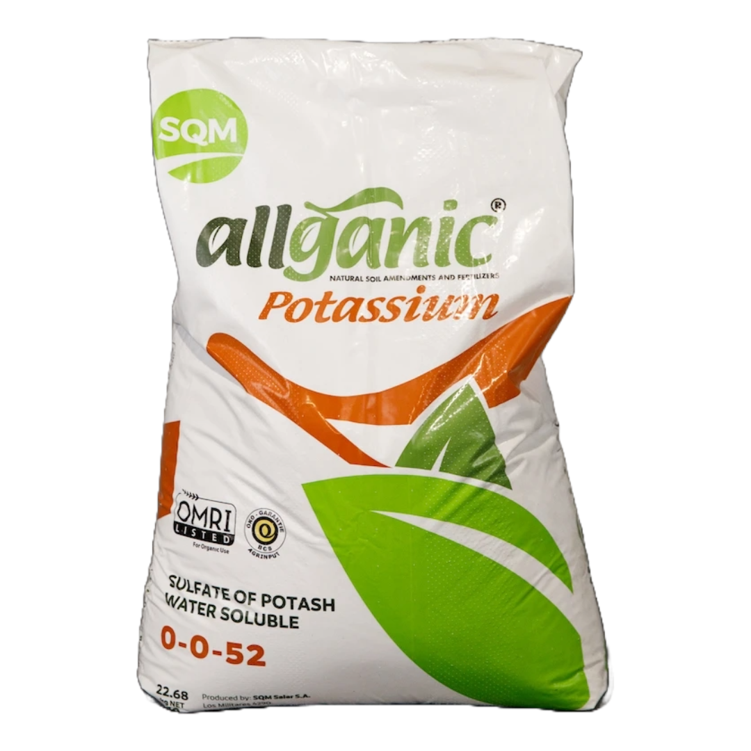 Allganic Potassium Sulfate of Potash Water Soluble 0-0-52, 50lbs