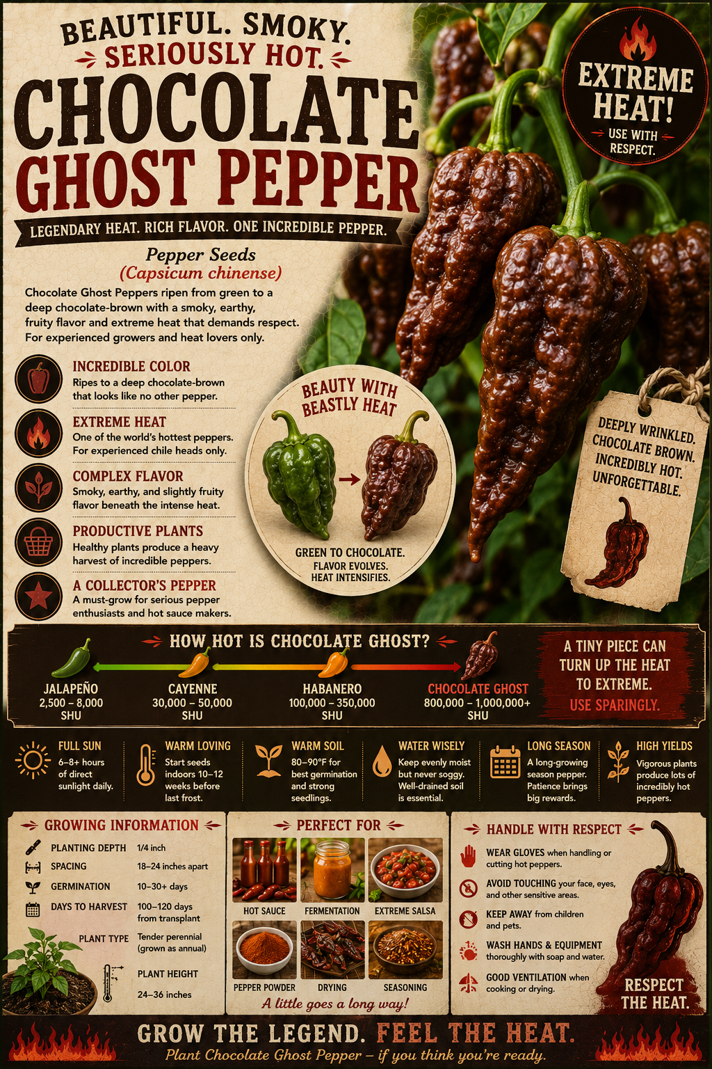 Chocolate Ghost Pepper