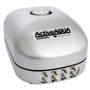 Hydroponics - Active Aqua - Air Pump, 8 Outlets, 25 L/min, 12 watt - 638104000550- Gardin Warehouse