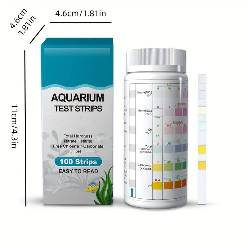 - Aquarium 6 in 1 Test Strips - 100 Strips - Gardin Warehouse