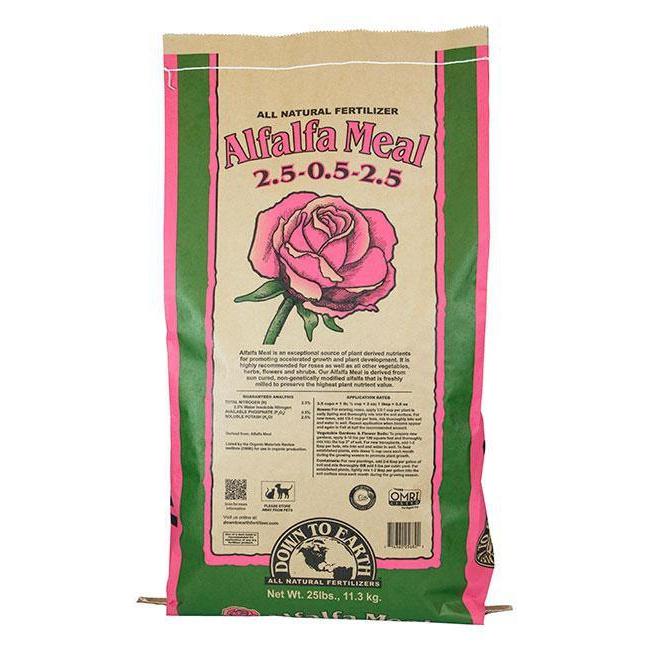 Nutrients, Additives & Solutions - Down To Earth Alfalfa Meal, 5lb - 714360078509- Gardin Warehouse