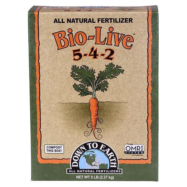Nutrients, Additives & Solutions - Down To Earth Bio-Live, 5lb - 714360019243- Gardin Warehouse