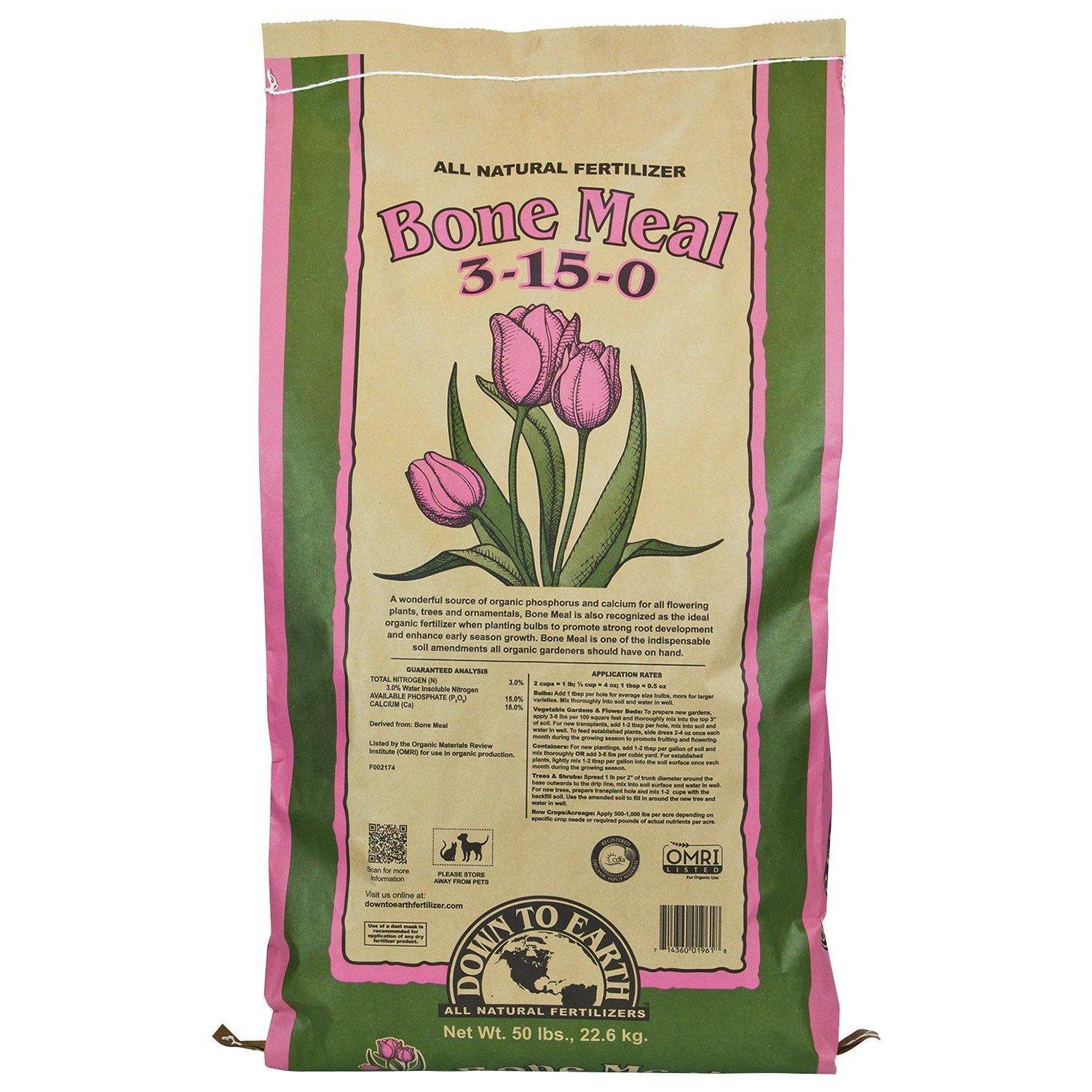 Nutrients, Additives & Solutions - Down To Earth Bone Meal - 714360019618- Gardin Warehouse