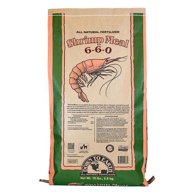 Nutrients, Additives & Solutions - Down To Earth Shrimp Meal, 2lb - 714360078387- Gardin Warehouse
