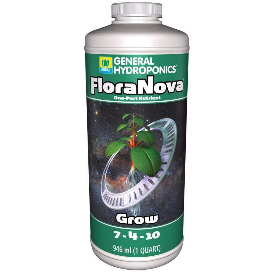 Nutrients, Additives & Solutions - General Hydroponics FloraNova Grow - 793094016223- Gardin Warehouse