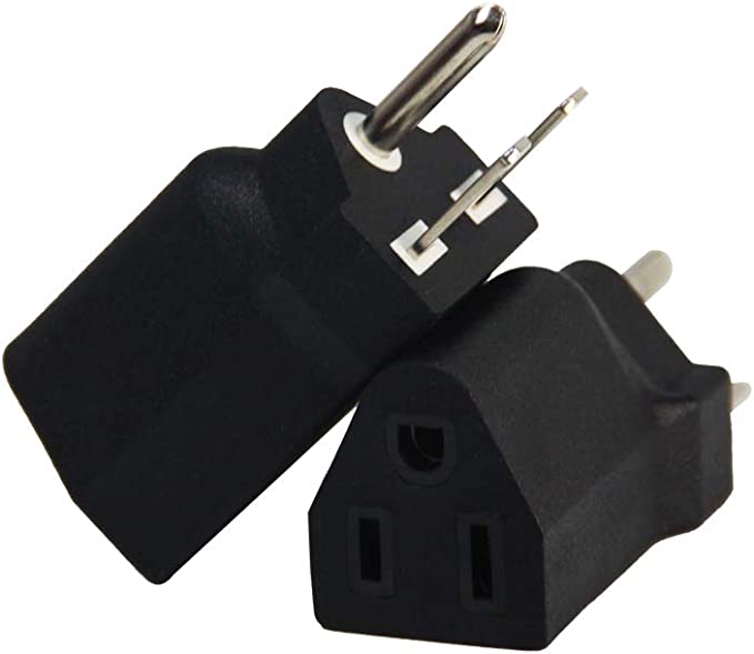Accessories - Grower's Choice Plug Adapter - 110V / 120V to 220V / 240V, IEC C3 to 5-15P Male Plug - Gardin Warehouse