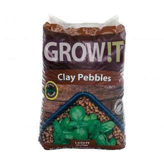 Soil, Media & Amendments - GROW!T Clay Pebbles, 4 mm-16 mm - 5034517150250- Gardin Warehouse