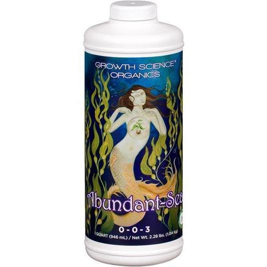 Nutrients, Additives & Solutions - Growth Science Abundant-Sea 0-0-3 - 855275005485- Gardin Warehouse