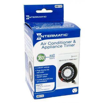 Accessories - Intermatic Heavy Duty Timer, 3600W, 15A, 240V, 2 On/Off, 24 Hour - 078275135192- Gardin Warehouse
