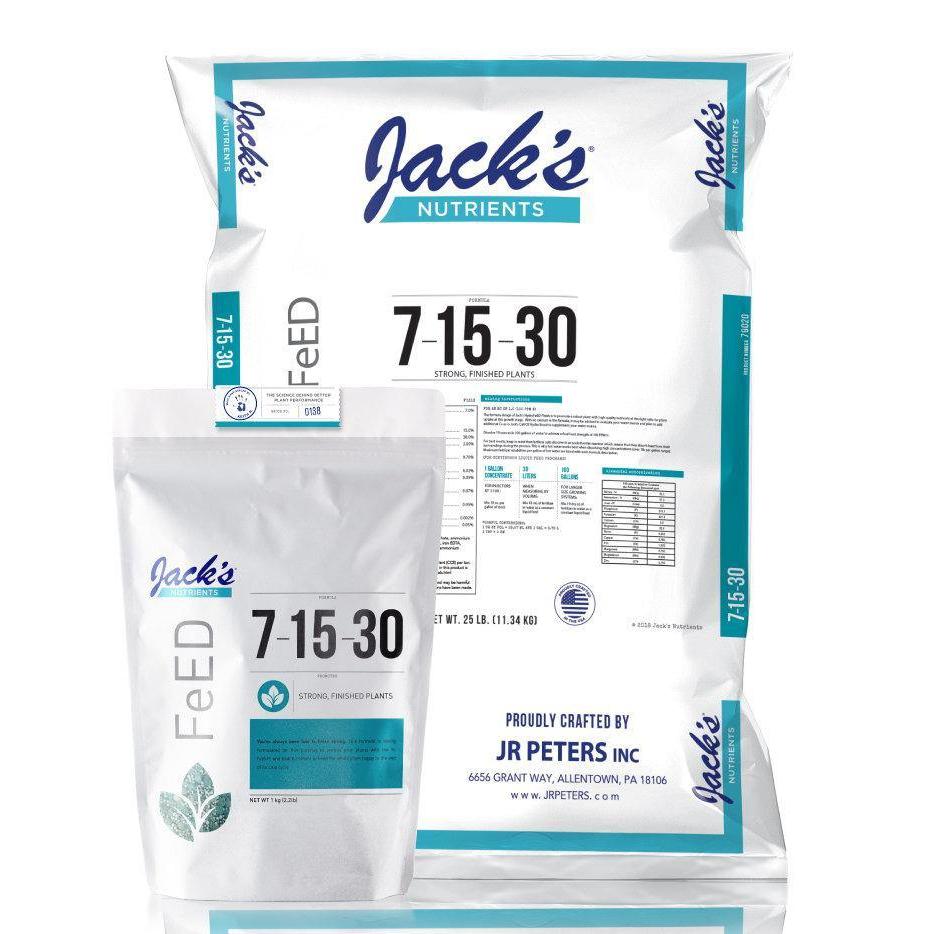 Nutrients, Additives & Solutions - Jack's Nutrients | Finish 7-15-30 - Gardin Warehouse
