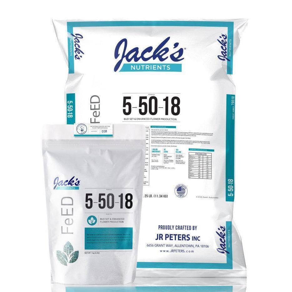 Nutrients, Additives & Solutions - Jack's Nutrients - Ultra Violet | 5-50-18 - 671341790112- Gardin Warehouse
