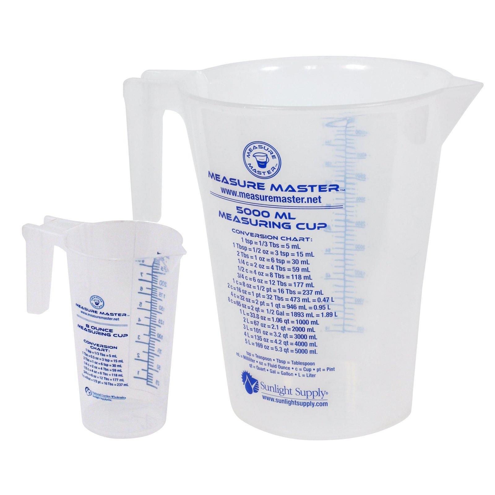 6 - 32 oz (1000 ml) Plastic Graduated Measuring Cups, Kitchen