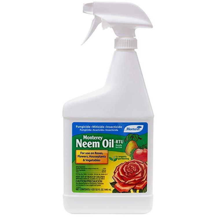 Pest & Disease Control - Monterey Neem Oil RTU, 32 oz - 022179103276- Gardin Warehouse